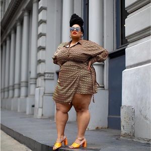 The Drop Women's Geometric Print Wrap Mini Skirt by @essiegolden